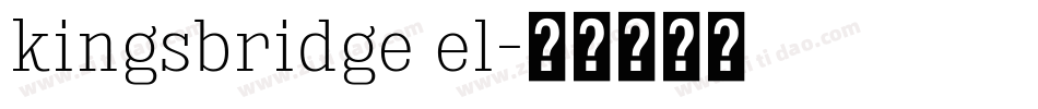 kingsbridge el字体转换